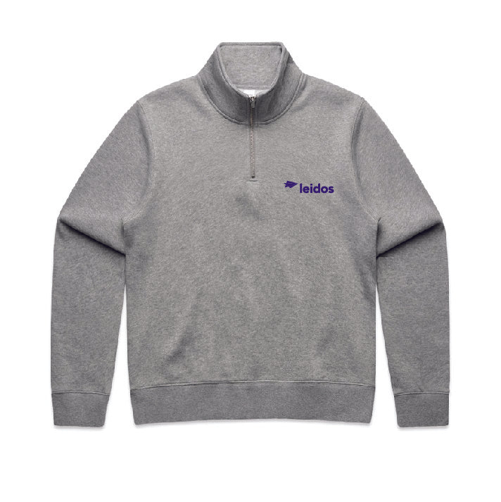 Womens Stencil Half Zip Crew - LEIDOS