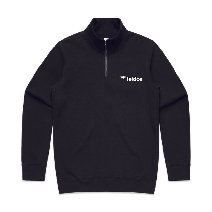 Mens Stencil Half Zip Crew - LEIDOS
