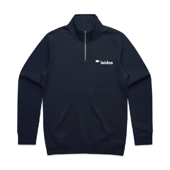Mens Stencil Half Zip Crew - LEIDOS