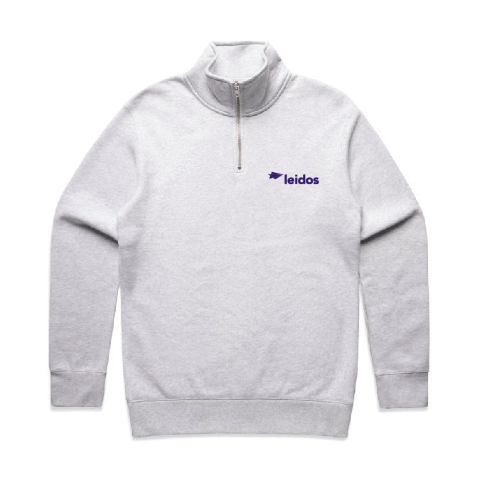 Mens Stencil Half Zip Crew - LEIDOS
